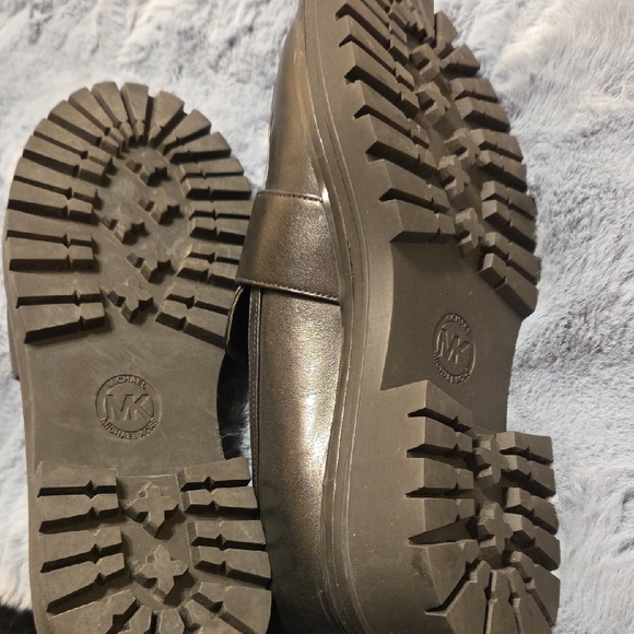 Michael Kors Dark Leather Loafers - Picture 7 of 8